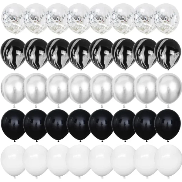 40 pièces 12 pouces or Rose confettis ballons en Latex joyeux anniversaire décorations de fête enfants adulte garçon fille bébé douche fournitures de mariage - Image 6