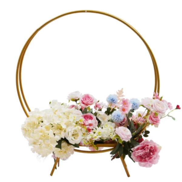 Support à gâteau en fer doré, support à fleurs, fournitures de fête de mariage, décoration de Noël, 31.5 po - Image 4