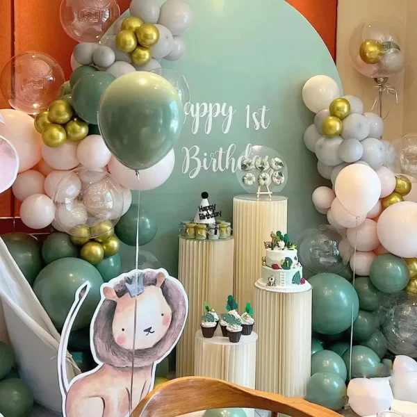 Toile de fond de mariage en papier accent d'abeille pliant, décor de fête d'anniversaire, décor de bricolage, table à dessert, support à gâteau, décor de douche de bébé, décor de Ramadan - Image 2