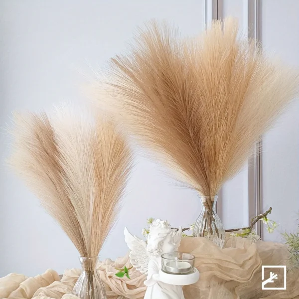 6 pièces artificielle Pampas herbe décor fleurs fausse plante roseau pour bricolage Table florale organiser fleur mariage maison décoration de noël - Image 6