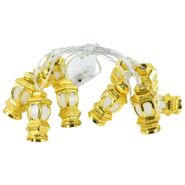 Guirlande lumineuse Led en plastique pour décoration du Ramadan Kareem Eid Mubarak, fournitures de fête du Festival al-fitr Eid - Image 6