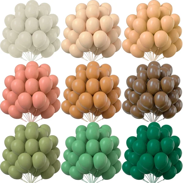 Ballon de sable blanc rétro 5/10/12/18 pouces, Rose café sauge vert, décoration de fête d'anniversaire, réception-cadeau pour bébé, décor de mariage