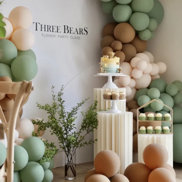 Toile de fond de mariage en papier accent d'abeille pliant, décor de fête d'anniversaire, décor de bricolage, table à dessert, support à gâteau, décor de douche de bébé, décor de Ramadan - Image 6