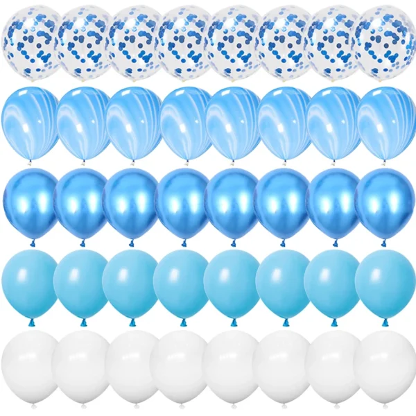 40 pièces 12 pouces or Rose confettis ballons en Latex joyeux anniversaire décorations de fête enfants adulte garçon fille bébé douche fournitures de mariage - Image 3