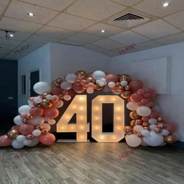Cadre de Chiffres Lumineux LED de 91.5cm pour Décoration de ixPréChristophe, Mariage, 1er Anniversaire - Image 6