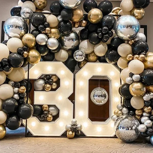 Cadre de Chiffres Lumineux LED de 91.5cm pour Décoration de ixPréChristophe, Mariage, 1er Anniversaire - Image 4
