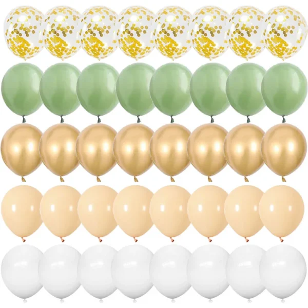 40 pièces 12 pouces or Rose confettis ballons en Latex joyeux anniversaire décorations de fête enfants adulte garçon fille bébé douche fournitures de mariage - Image 2