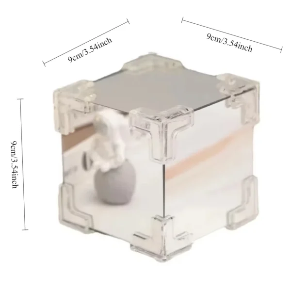 Bricolage tulipe miroir Cube lampe fleur lampe de Table à la main romantique saint valentin lampe tulipes décorations pour la maison cadeau pour petite amie - Image 7