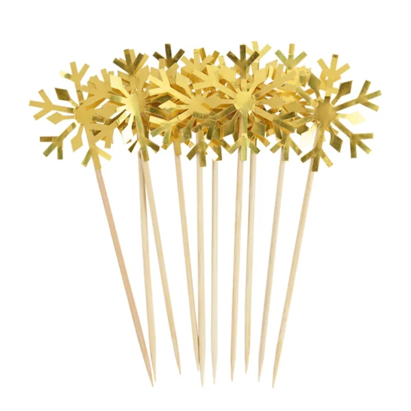Décoration de gâteau Chi en forme de flocon de neige pour enfant, fourniture de fête préChristophe, d'anniversaire, de Noël, de mariage, 20 pièces - Image 6